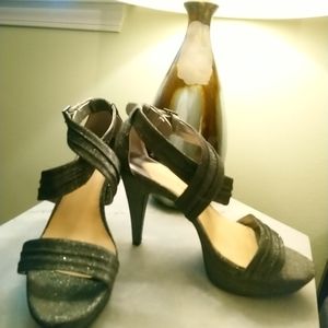 Silver Sparkly Stilletos